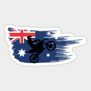 Awesome Australian flag Dirt bike/Motocross design. Sticker